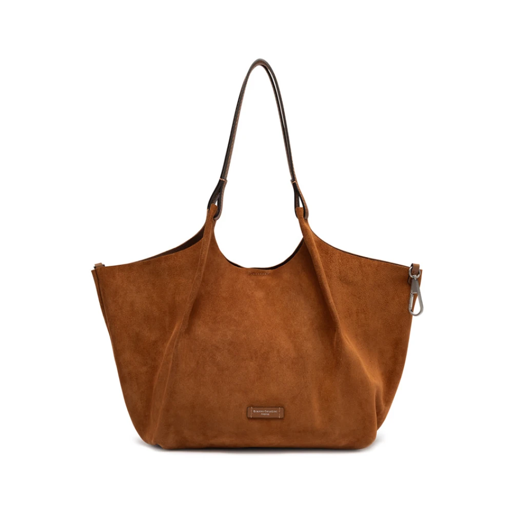 Gianni Chiarini Women's Brown Shopping Bags, One Size, Dua Tote Bag