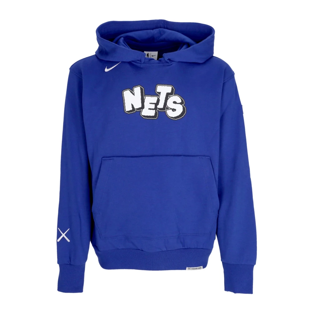 Nike Men's Blue Training, S, Brooklyn Nets Hoodie Courtside Edition