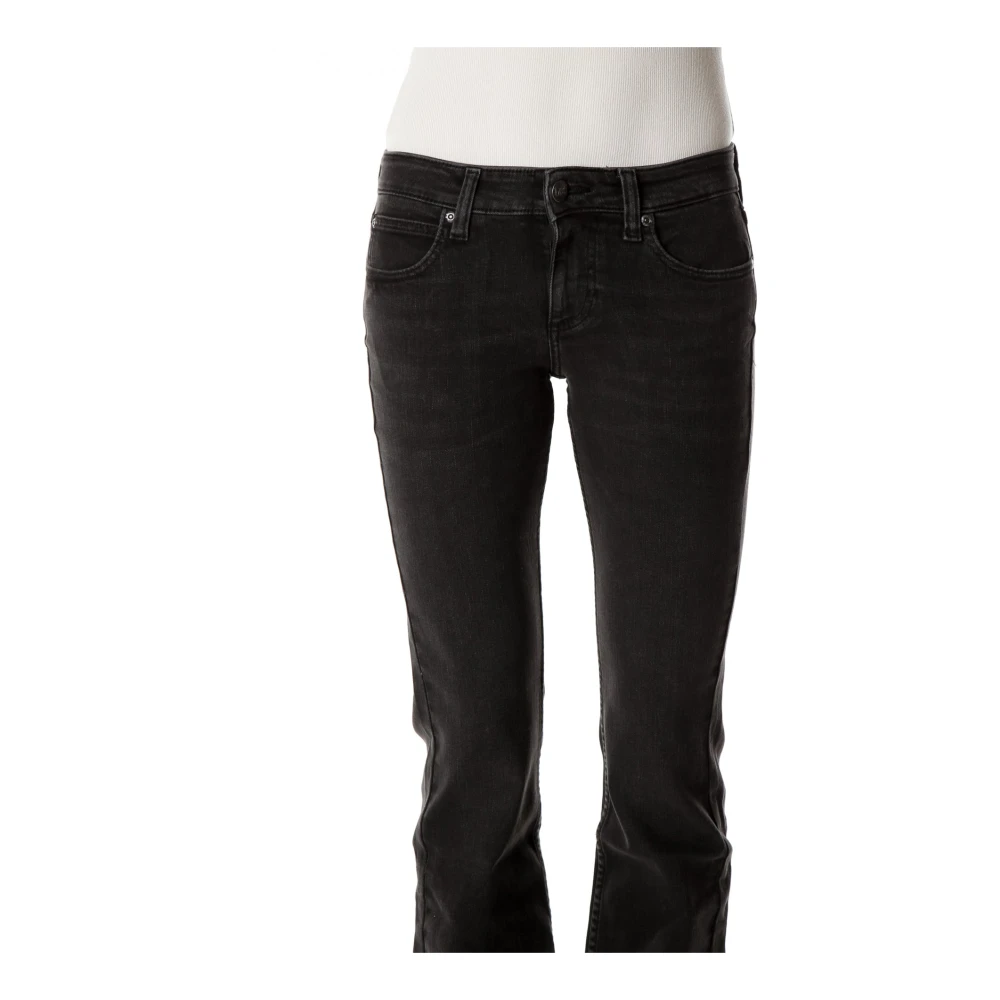 Lee Bootcut Jeans met lage taille Gray Dames