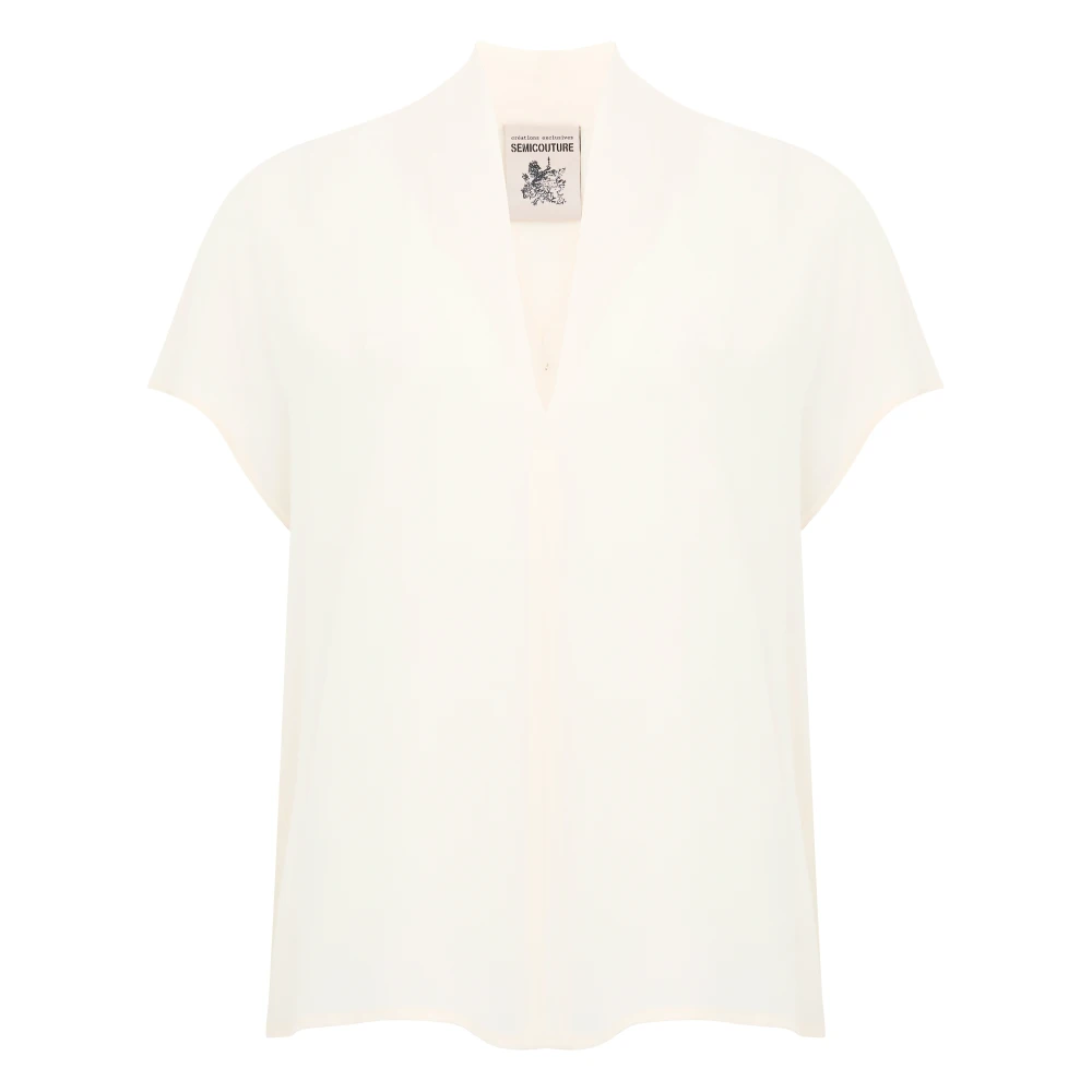 Semicouture Ivoor Shirt Collectie Beige Dames