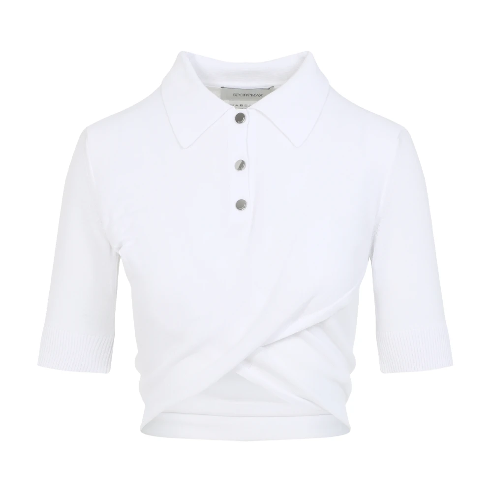 SPORTMAX Witte T-shirt voor vrouwen White Dames