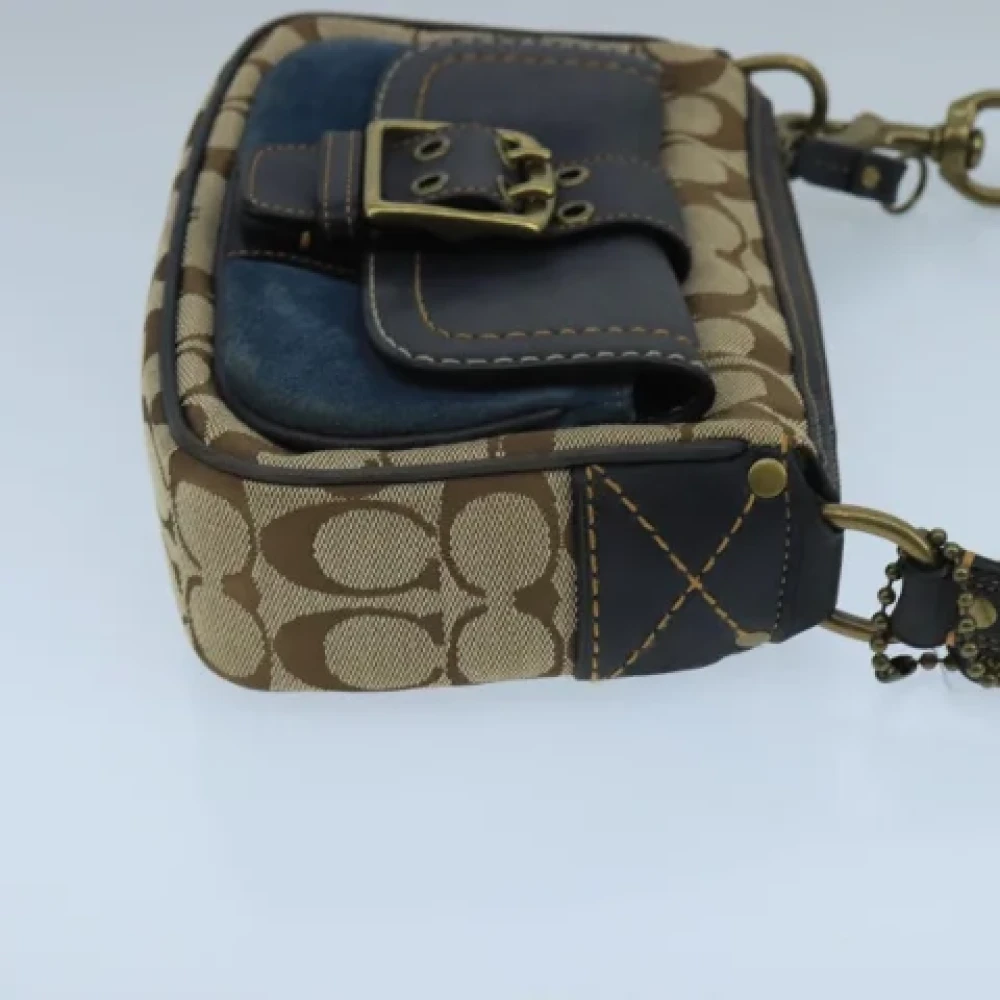 Coach Pre-owned Canvas handbags Beige Dames
