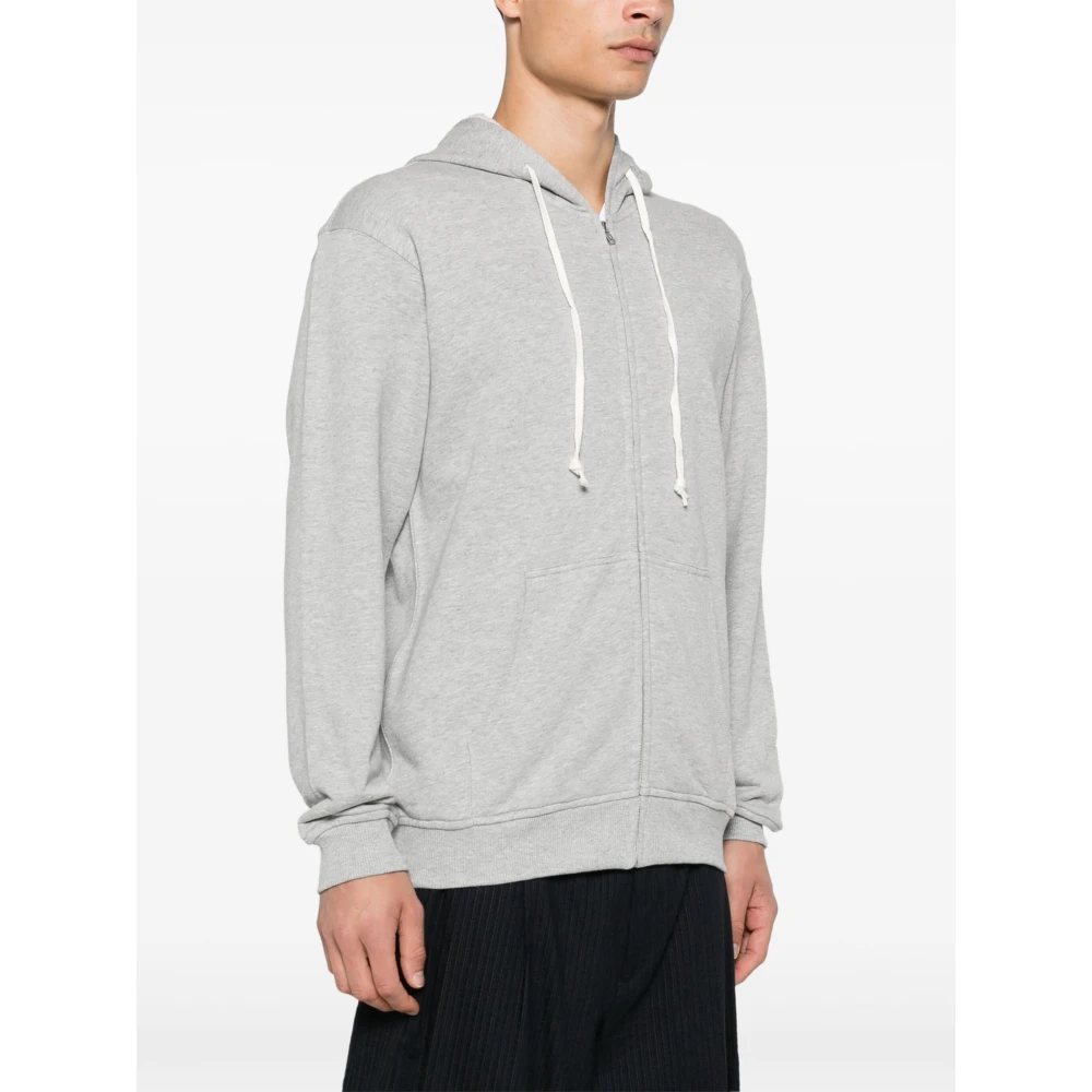 Comme des Garçons Slogan-Print Hoodie met Franse terry voering Gray Heren