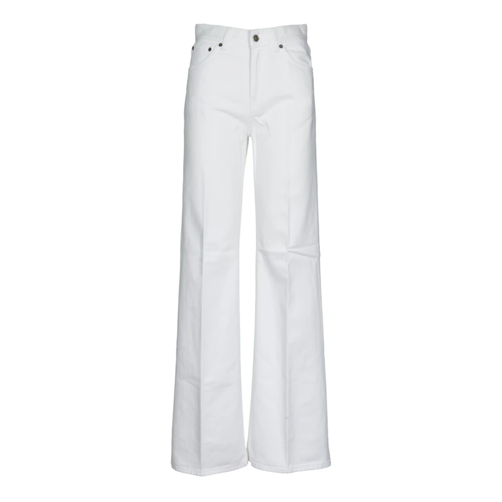 Dondup Vrouw Wit Jeans Dames, W30, Te Stijlvolle Broek