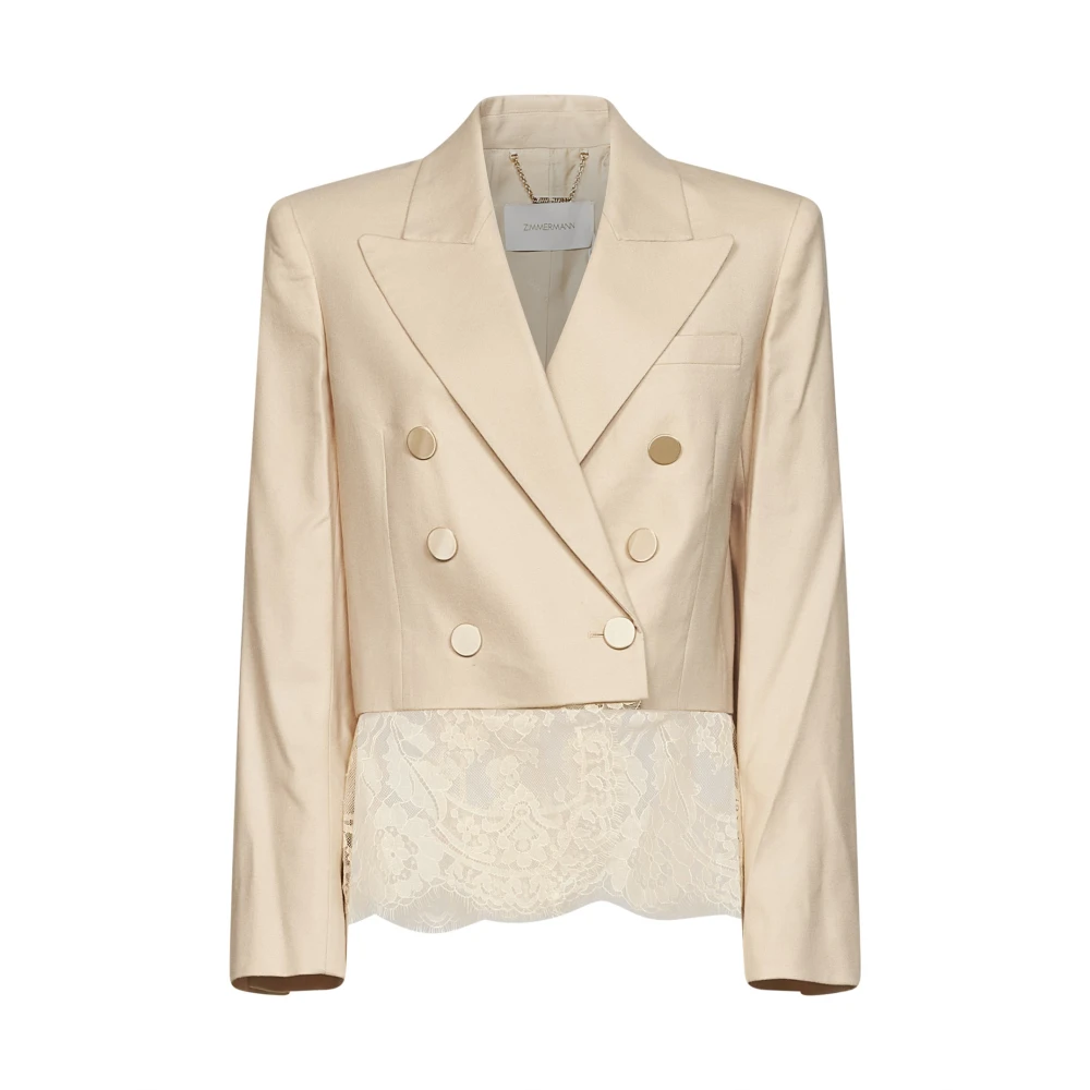 Zimmermann Donna Beige Giacche, M, New,