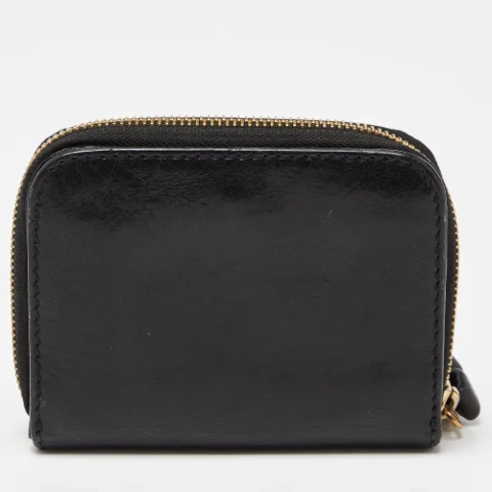 Chloé Pre-owned Canvas wallets Black Dames