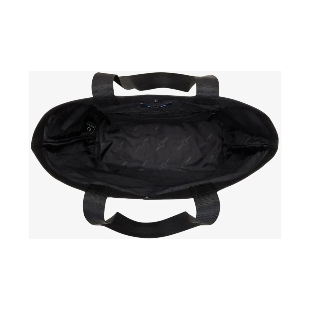 Fred Perry Zwarte Tote Tas met Laurier Logo Black Dames