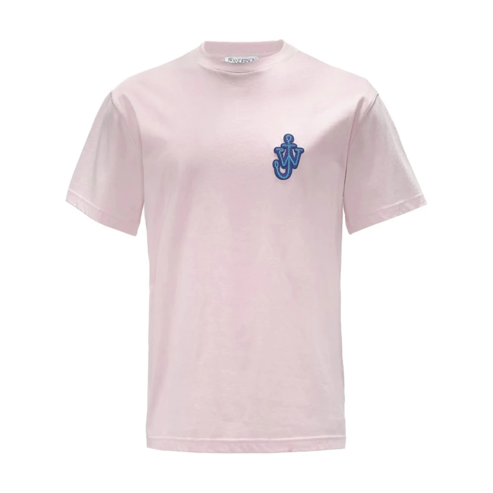 JW Anderson Anker Logo Patch T-shirt Pink Dames