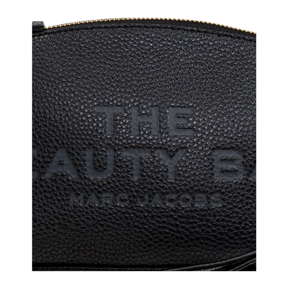 Marc Jacobs Leren cosmetische tas Black Dames