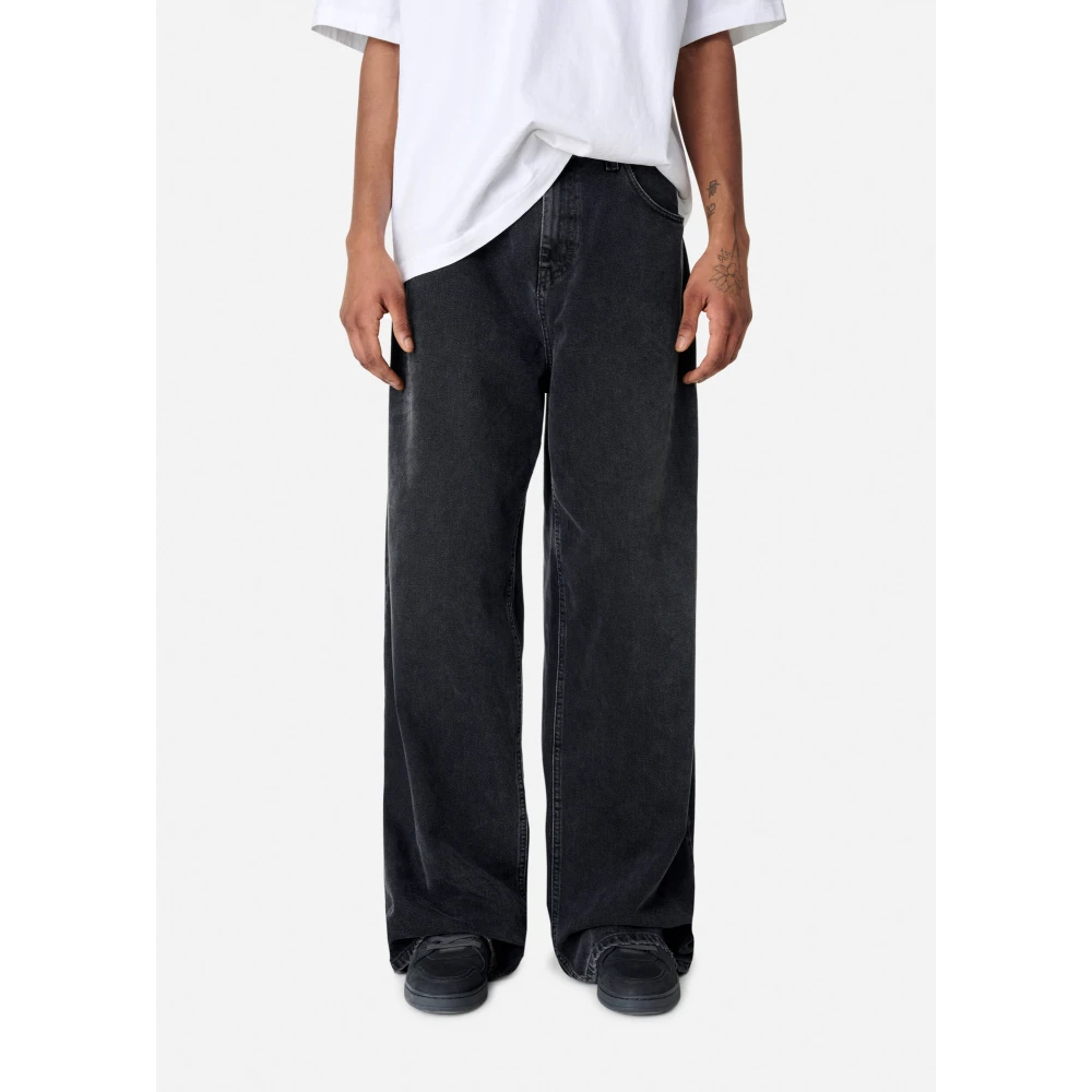Axel Arigato Geborduurde relaxte jeans Gray Heren