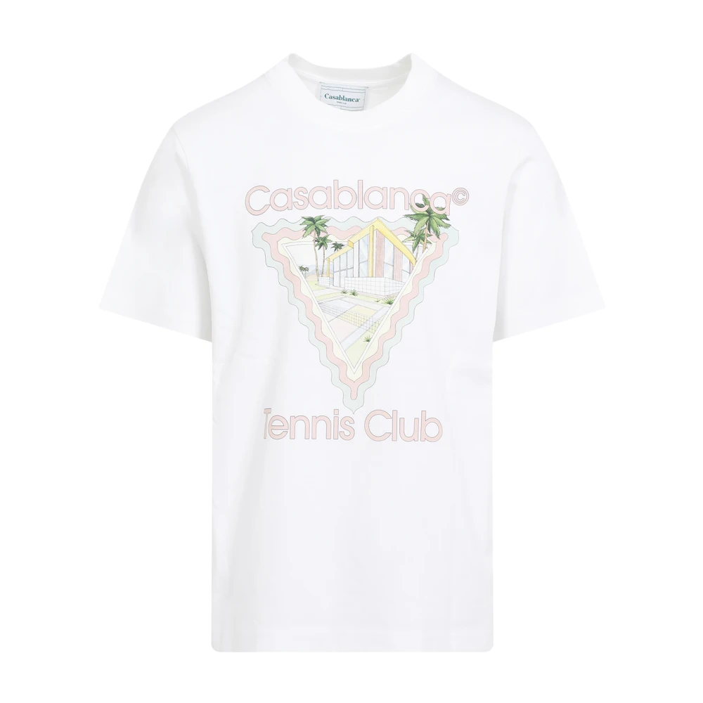 Casablanca Witte T-shirts Polos voor mannen White Heren