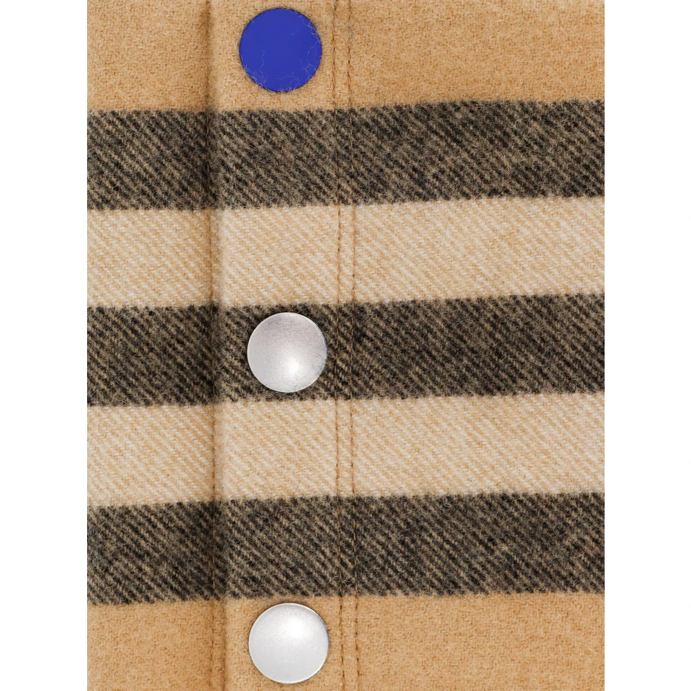 Burberry Kasjmier Nekwarmer met Snap Sluiting Beige Dames