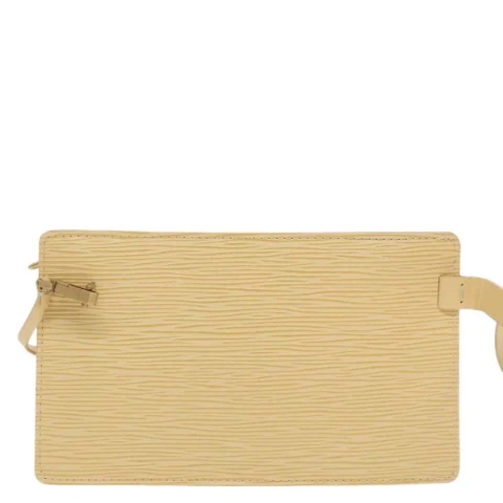 Louis Vuitton Vintage Pre-owned Leather crossbody-bags Beige Dames