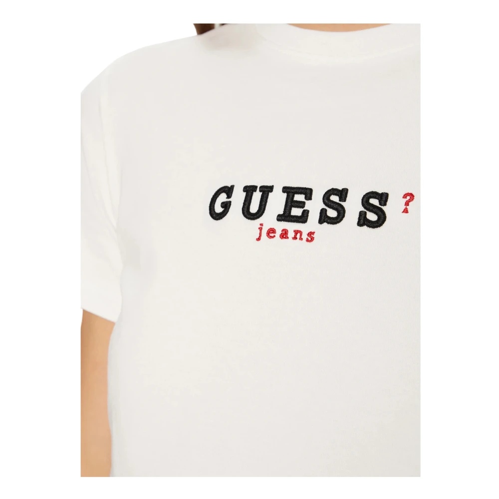 Guess Biologisch katoenen dames T-shirt Regular Fit White Dames