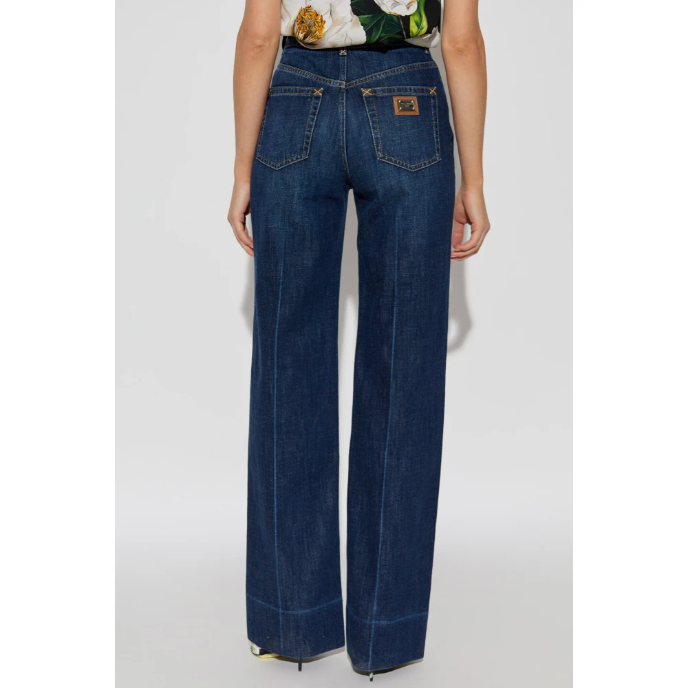 Dolce & Gabbana Jeans met uitlopende pijpen Blue Dames