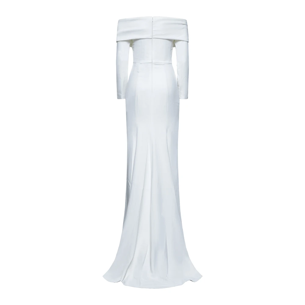 Solace London Witte Elegante Jurken White Dames