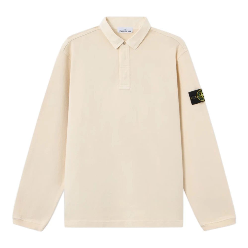 Stone Island Uomo Bianco Felpa Logo - Immagine 2