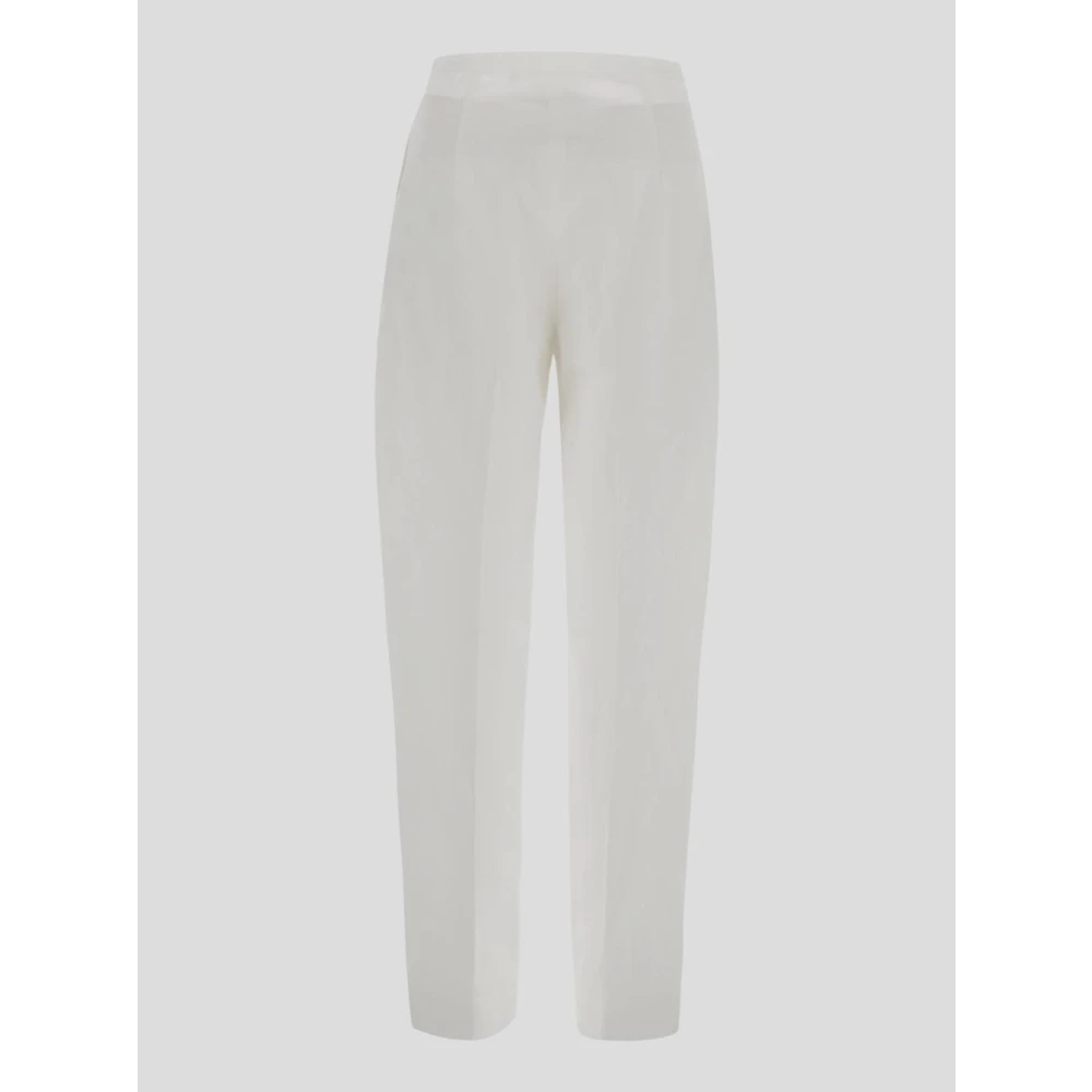 SPORTMAX Stijlvolle witte broek met lage taille White Dames