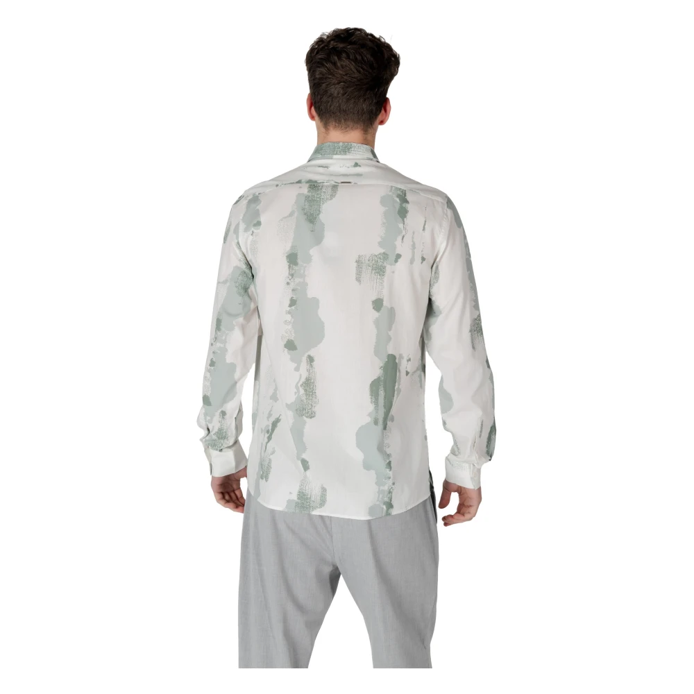 Antony Morato Groene Button-Up Shirt Lente Zomer Stijl Green Heren