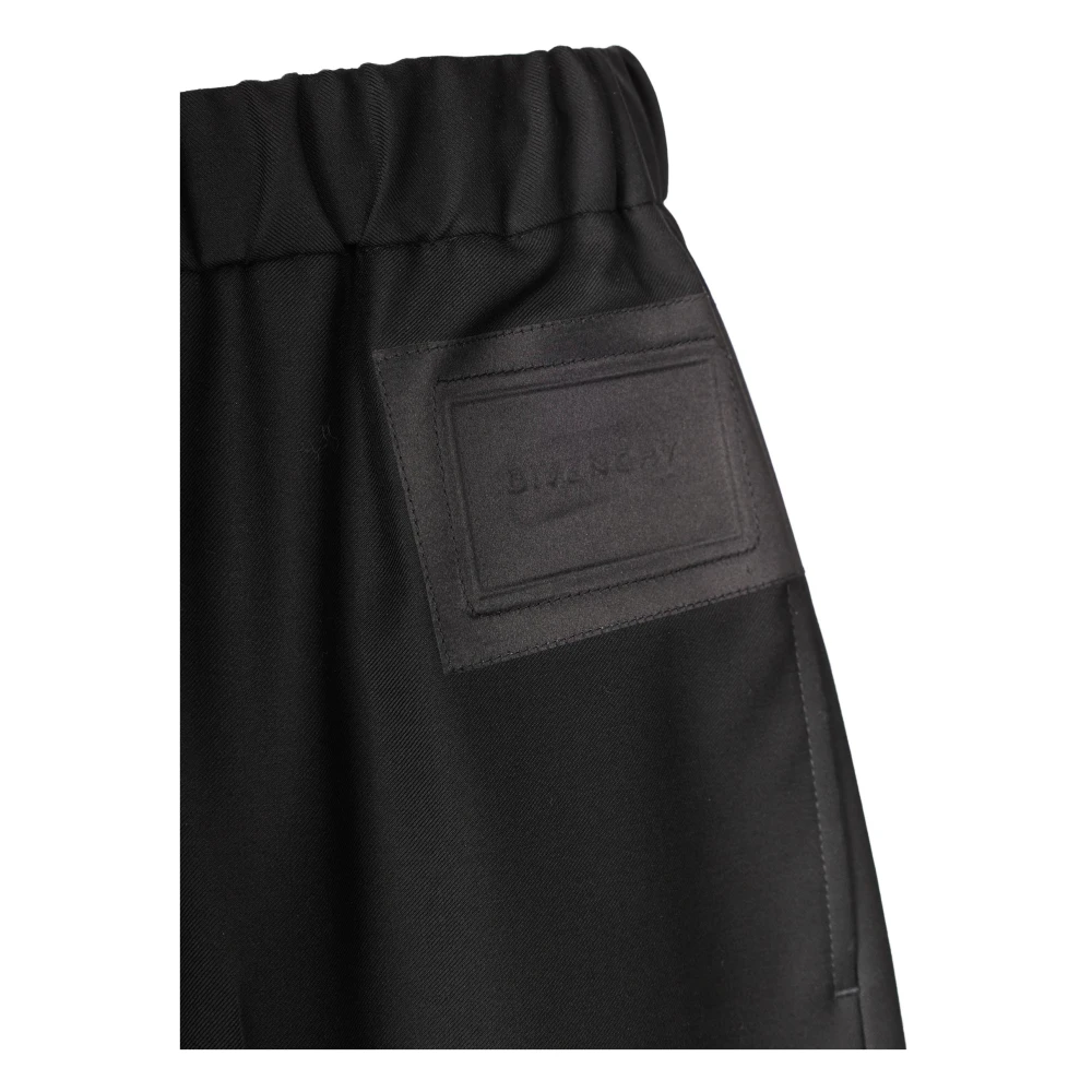 Givenchy Bermuda Shorts met Koord en Logo Black Heren