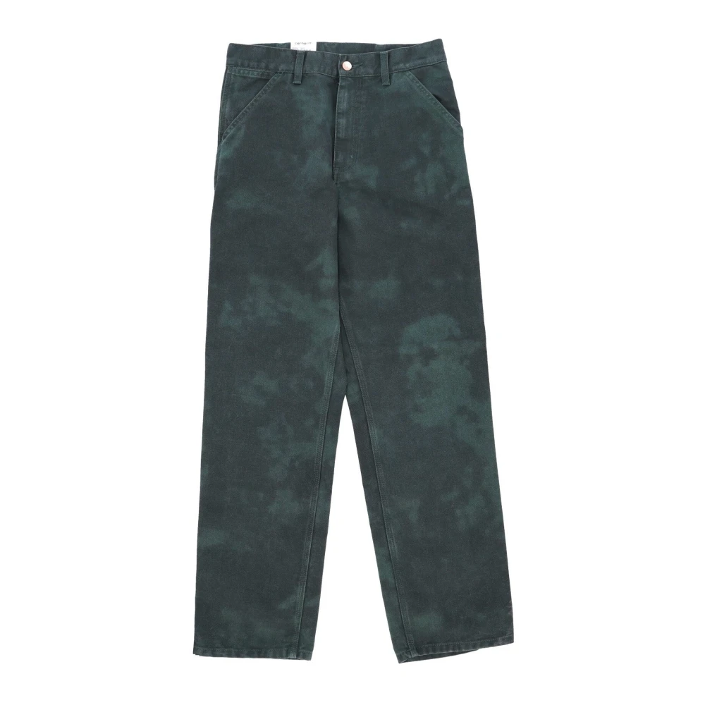 Carhartt Wip Men's Green Workwear Jeans With Tool Pockets