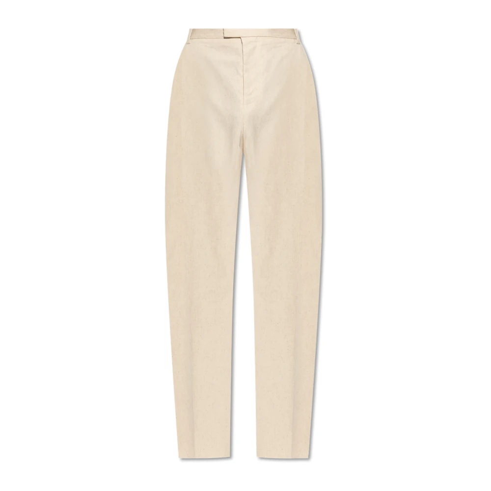 Bottega Veneta Geplooide broek Beige Heren