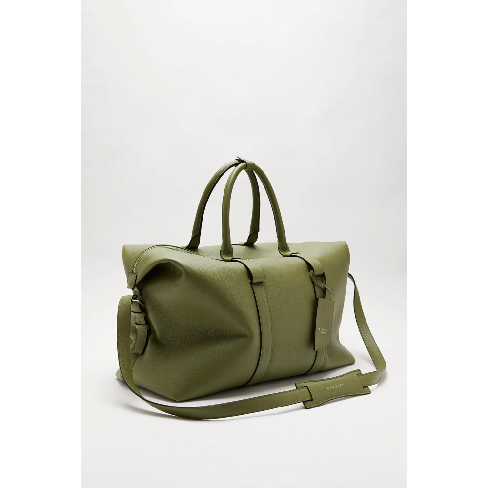 Biagini Zachte Weekender Wasabi Leren Reistas Green Heren