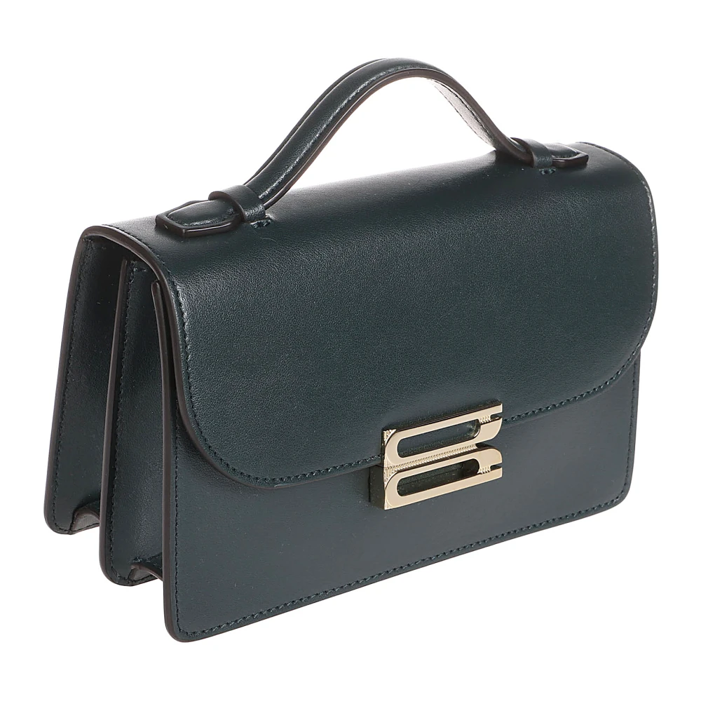 Victoria Beckham Mini Top Handtas met Gesp Green Dames