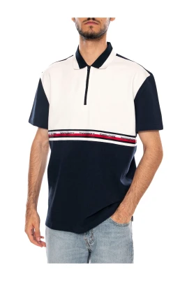 TJM Rlx Tape Zip Polo