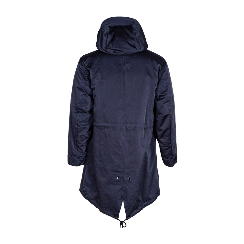 C.P. Company Herenjas met hoge kraag en capuchon Blue Heren
