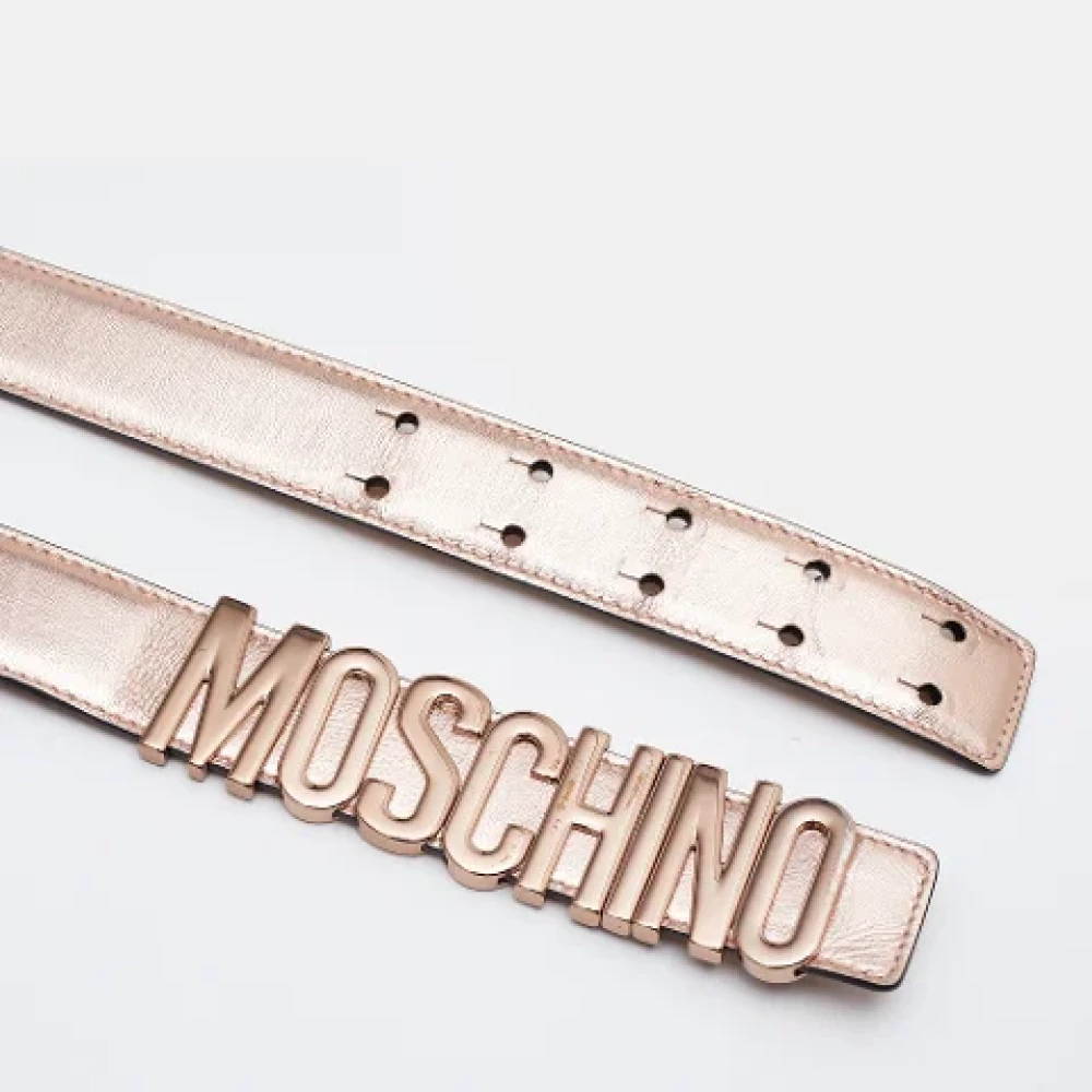 Moschino Pre-Owned Pre-owned Leather belts Yellow Dames