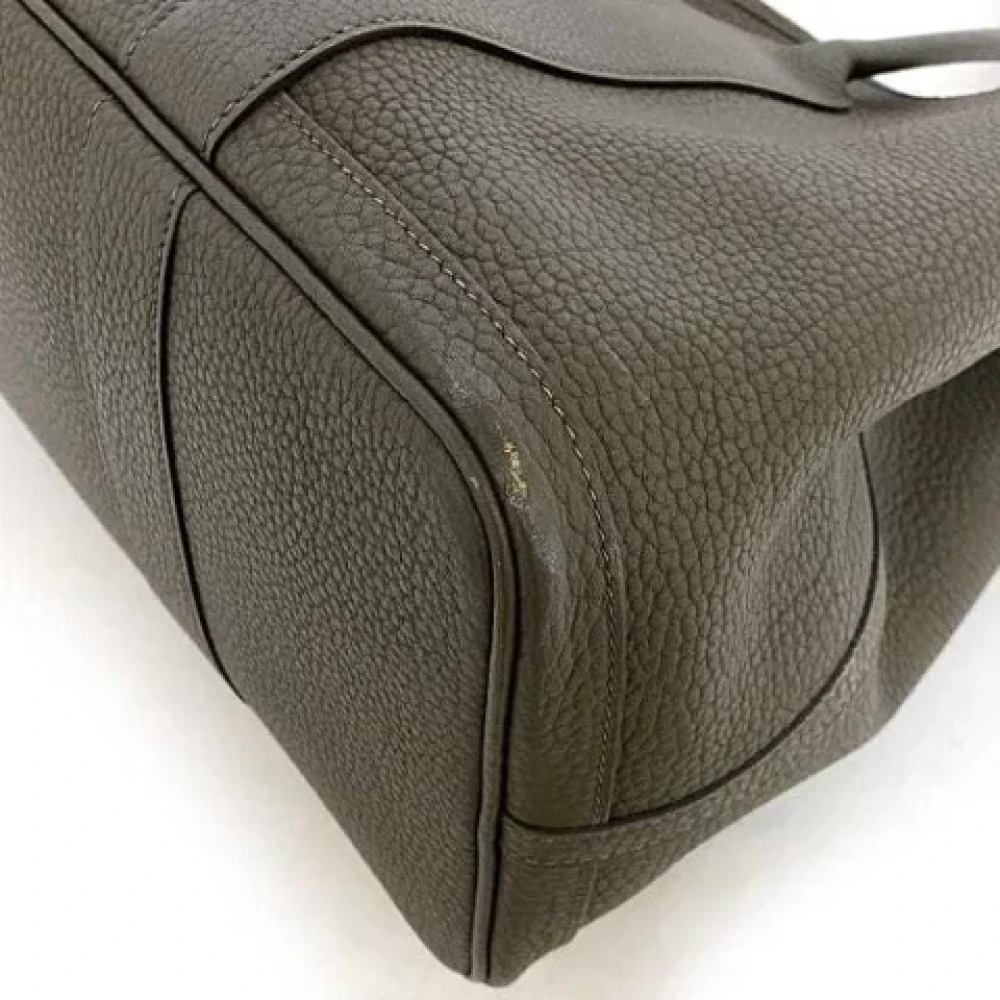 Hermès Vintage Pre-owned Fabric handbags Gray Dames