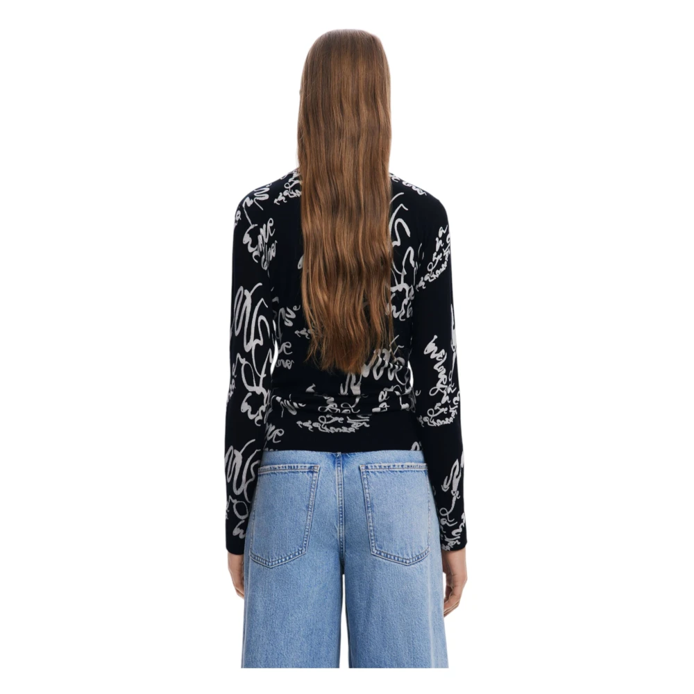 Desigual Lente Zomer Dames Sweatshirt Collectie Black Dames
