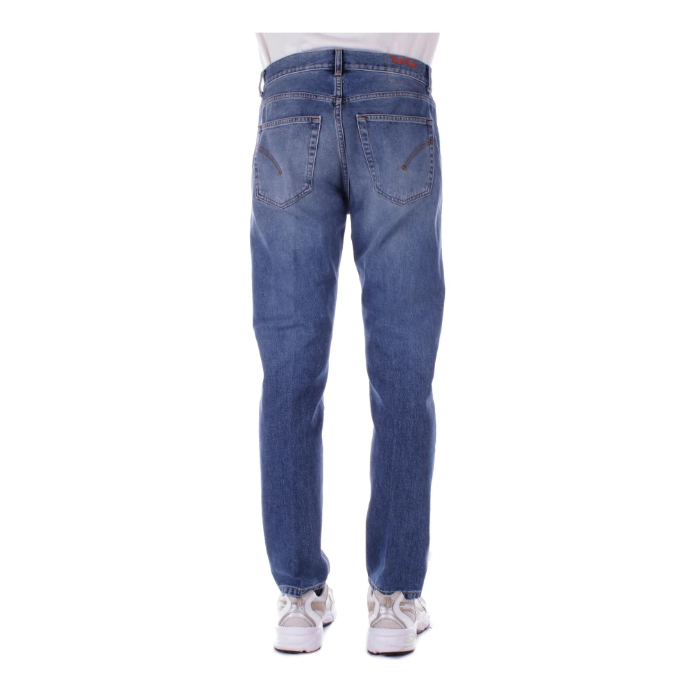 Dondup Denim Jeans met Logo Achterzak Blue Heren