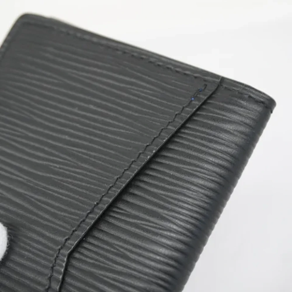 Louis Vuitton Vintage Pre-owned Leather wallets Black Heren