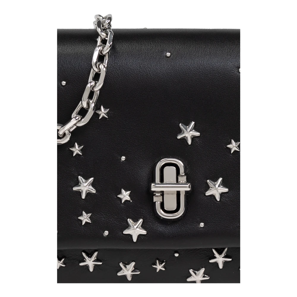 Marc Jacobs Leren crossbody portemonnee Black Dames