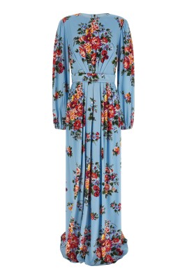 chinese dress ladies Dolce & Gabbana Floral maxi dress – Fashion Alta Moda
