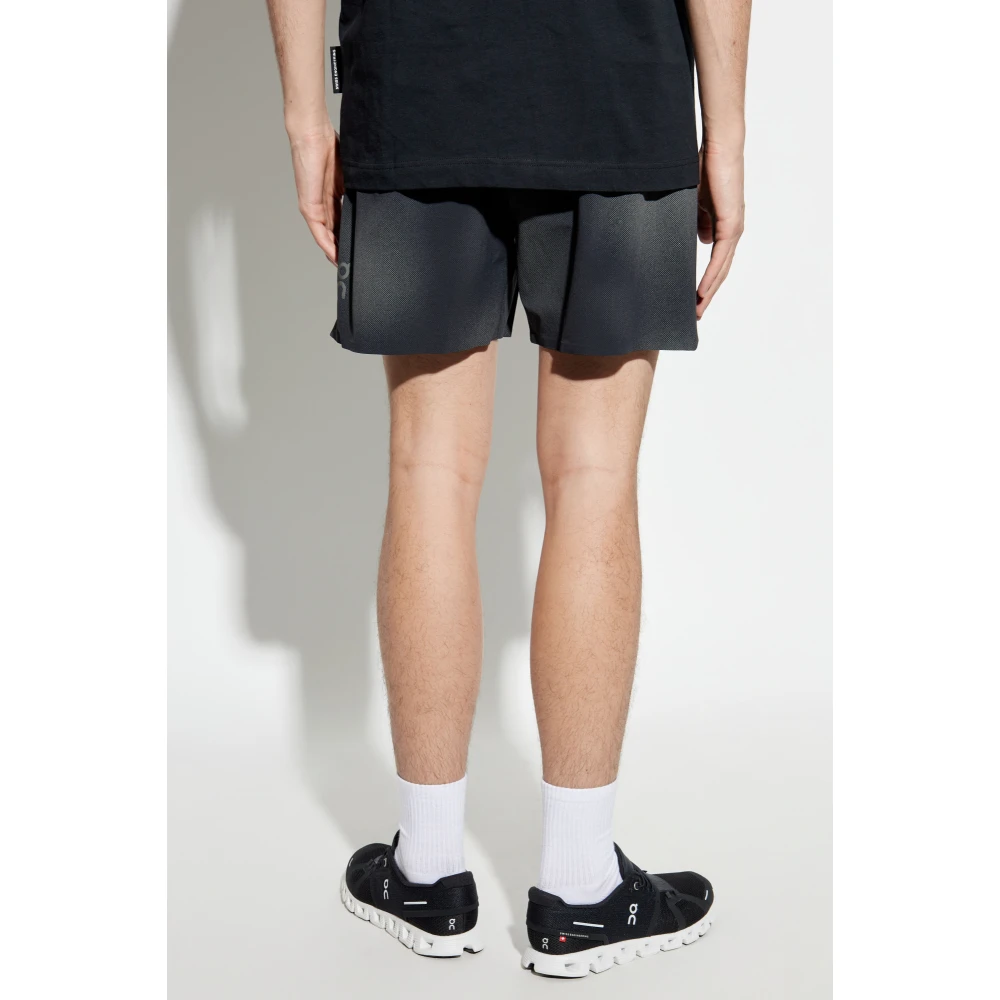 ON Running Trainingshort met logo Black Heren