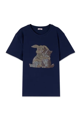 T-shirt med applikationer