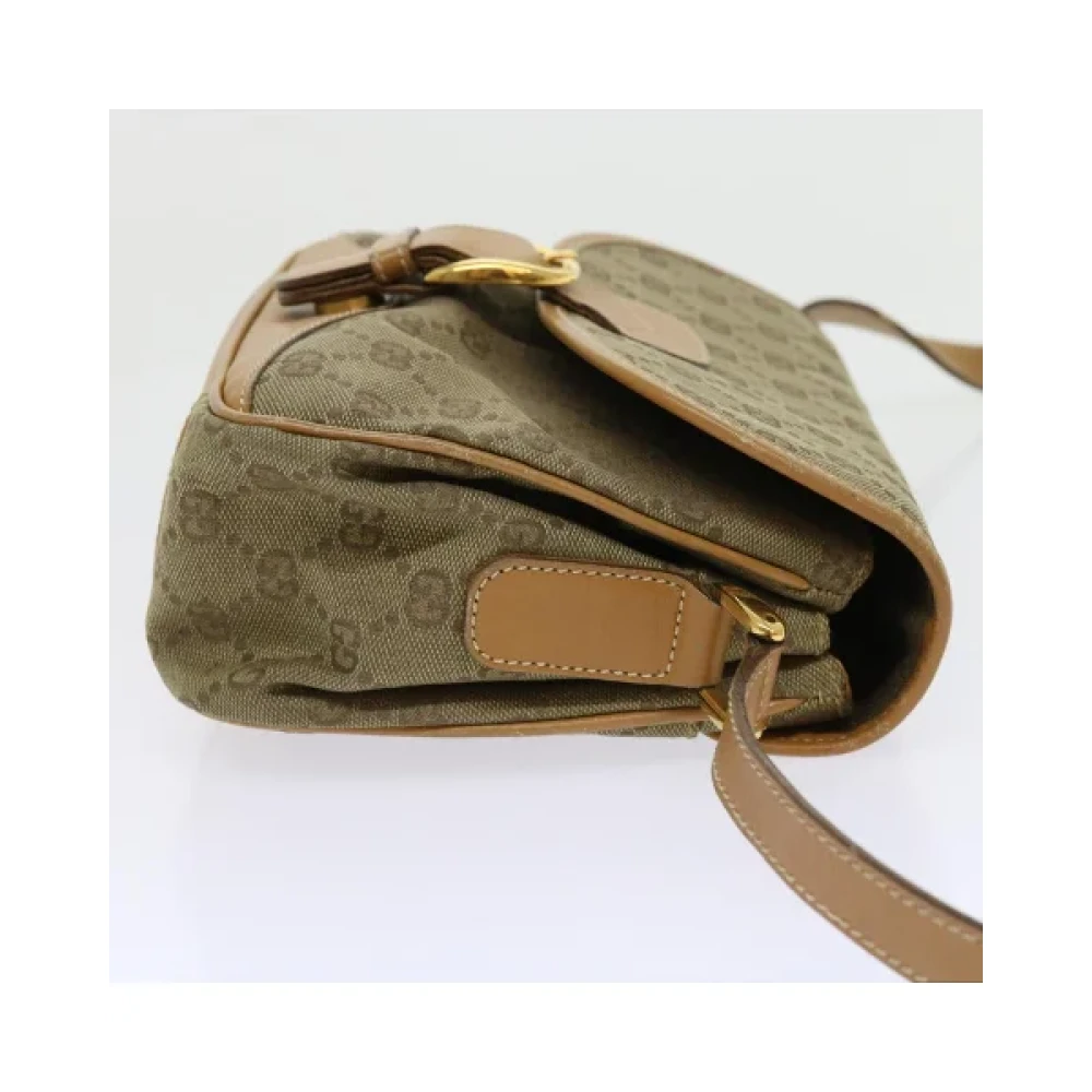 Gucci Vintage Pre-owned Canvas gucci-bags Green Dames