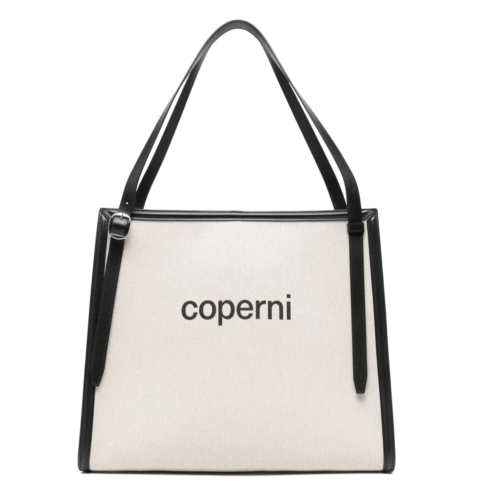 Coperni Women's Beige Shopping Bags, One Size, Logo Tote Bag