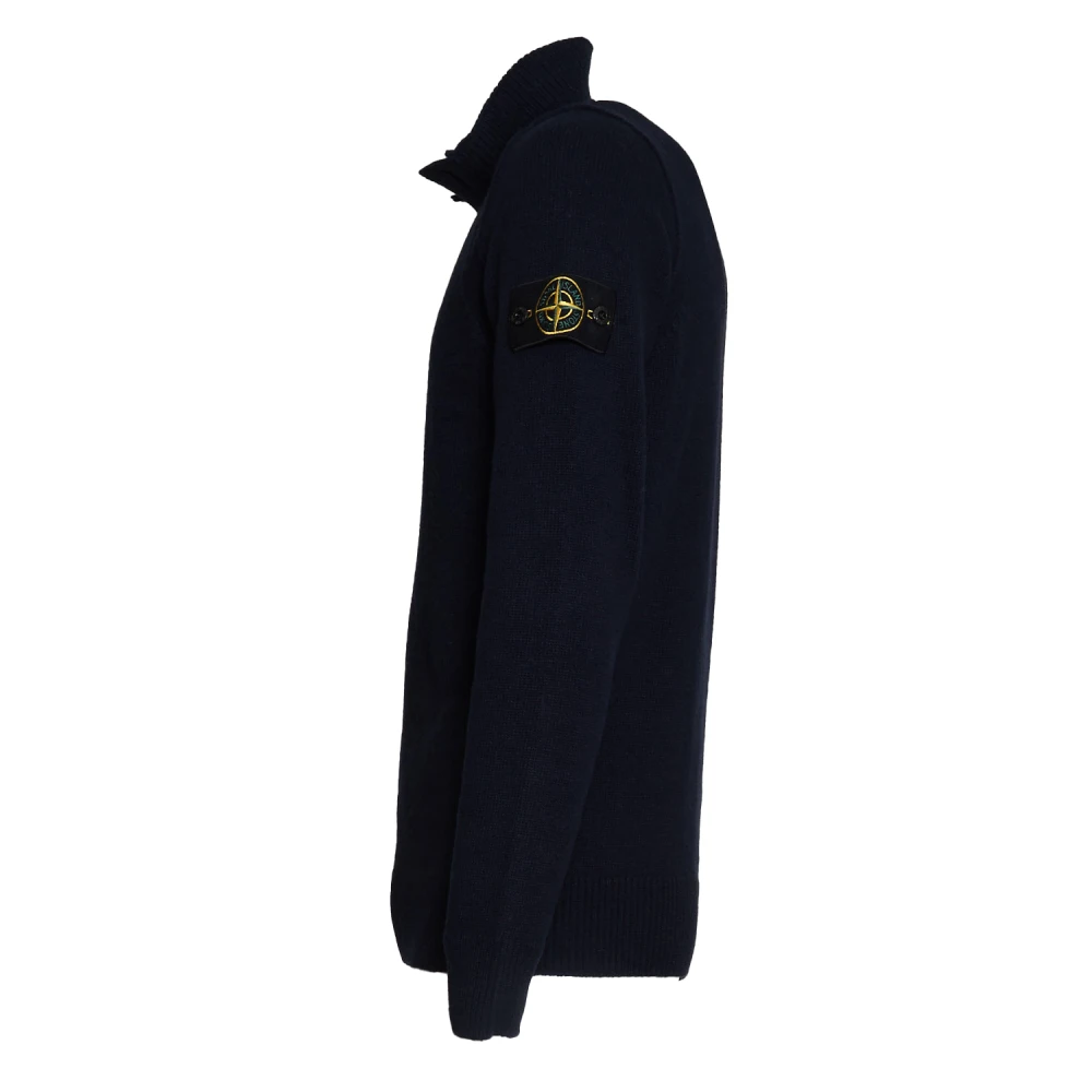 Stone Island Blauwe Gebreide Kleding voor Heren Aw23 Blue Heren