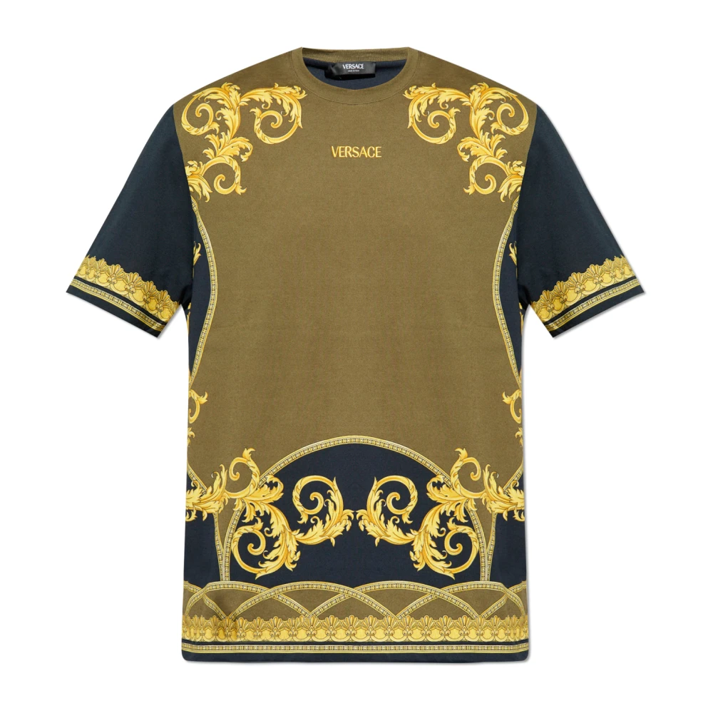 Versace T-shirt med tryck Green, Herr