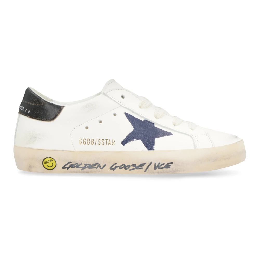 Golden Goose Men's White/Golden Super-Star Young