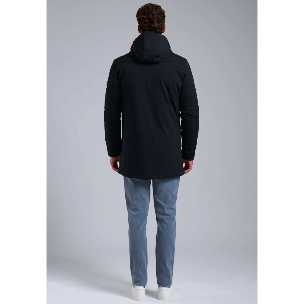 Ciesse Piumini Zwarte Softshell Gewatteerde Hoody Jas Clem Black Heren
