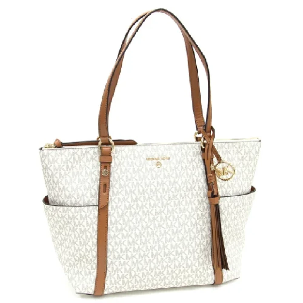 Michael Kors Pre-owned Leather shoulder-bags White Dames