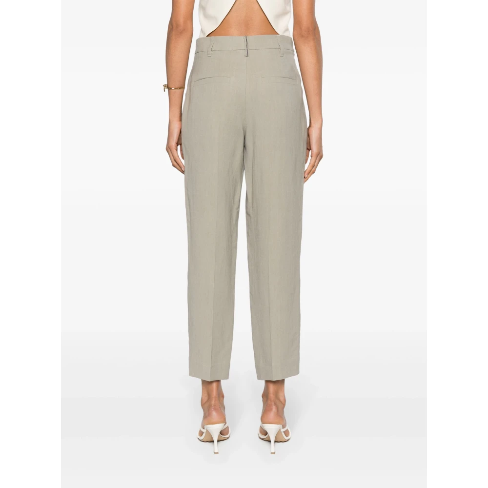 BRUNELLO CUCINELLI Cropped Trousers Gray Dames