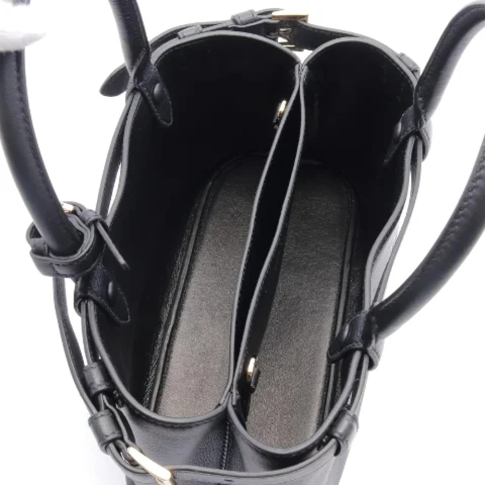 Prada Vintage Pre-owned Leather handbags Black Dames