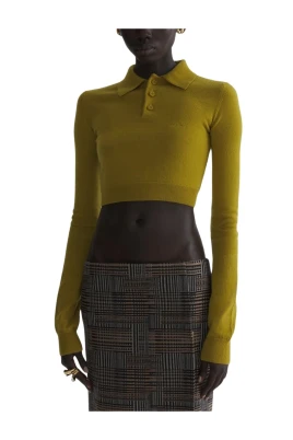 Cashmere Cropped Polo