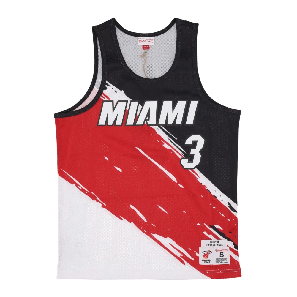 Mitchell & Ness Men's Multicolor Training, M, Miami Heat Basketball Tank Top